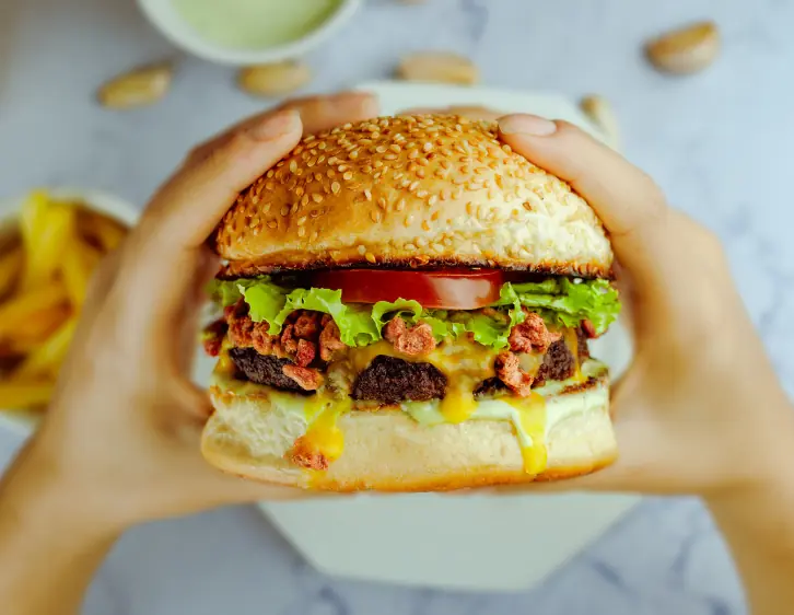 An image of a burger